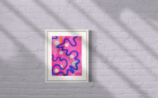 Pink Smudge: Limited Edition Original Print 3 of 6